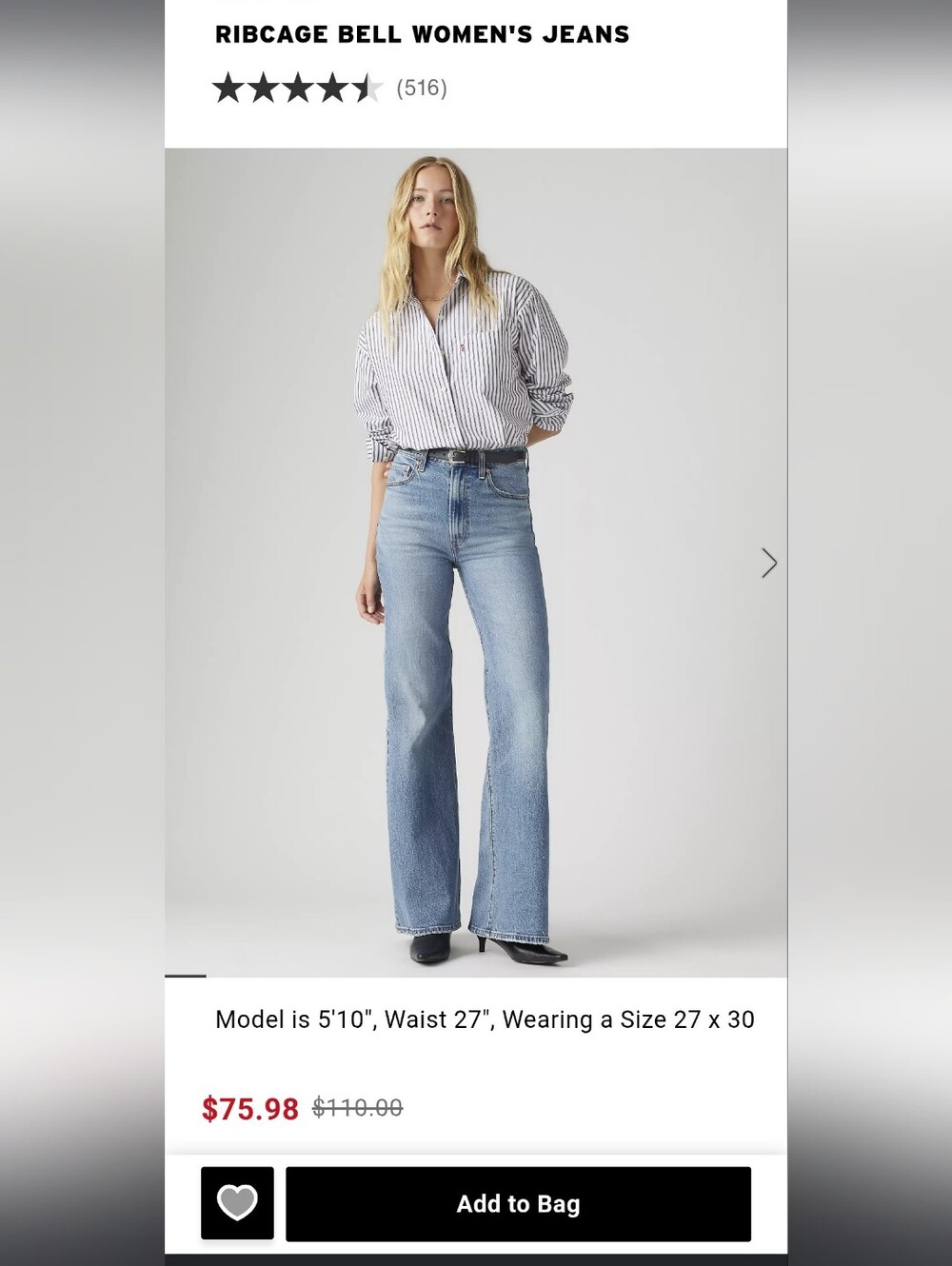 Levi's Ribcage Bell Women's Jeans